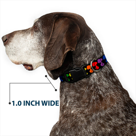 Plastic Clip Collar - Snoopy Black/Rainbow | The Peanuts Store-5