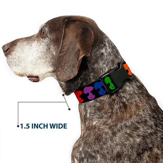 Plastic Clip Collar - Snoopy Black/Rainbow | The Peanuts Store-6