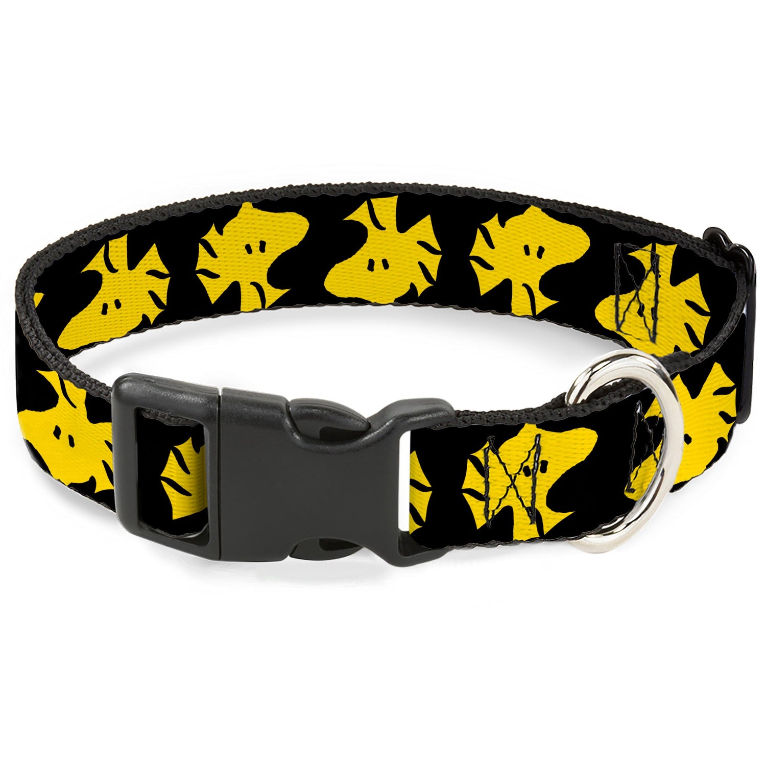 Woodstock Face Flip Dog Collar - Black/Yellow