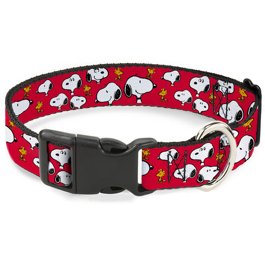 Peanuts Snoopy Woodstock Dog Collar - Red from The Peanuts Store-0