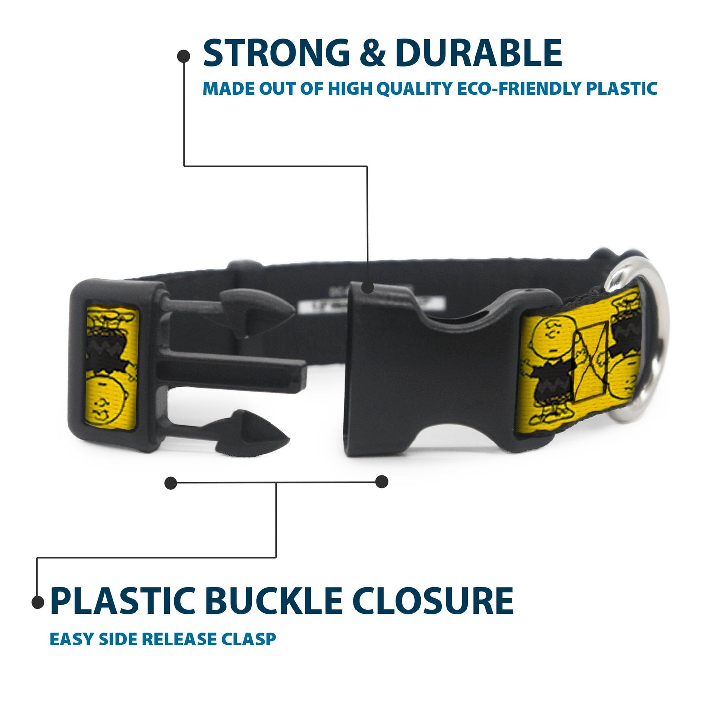 Plastic Clip Collar - Charlie Brown Pose Flip | The Peanuts Store