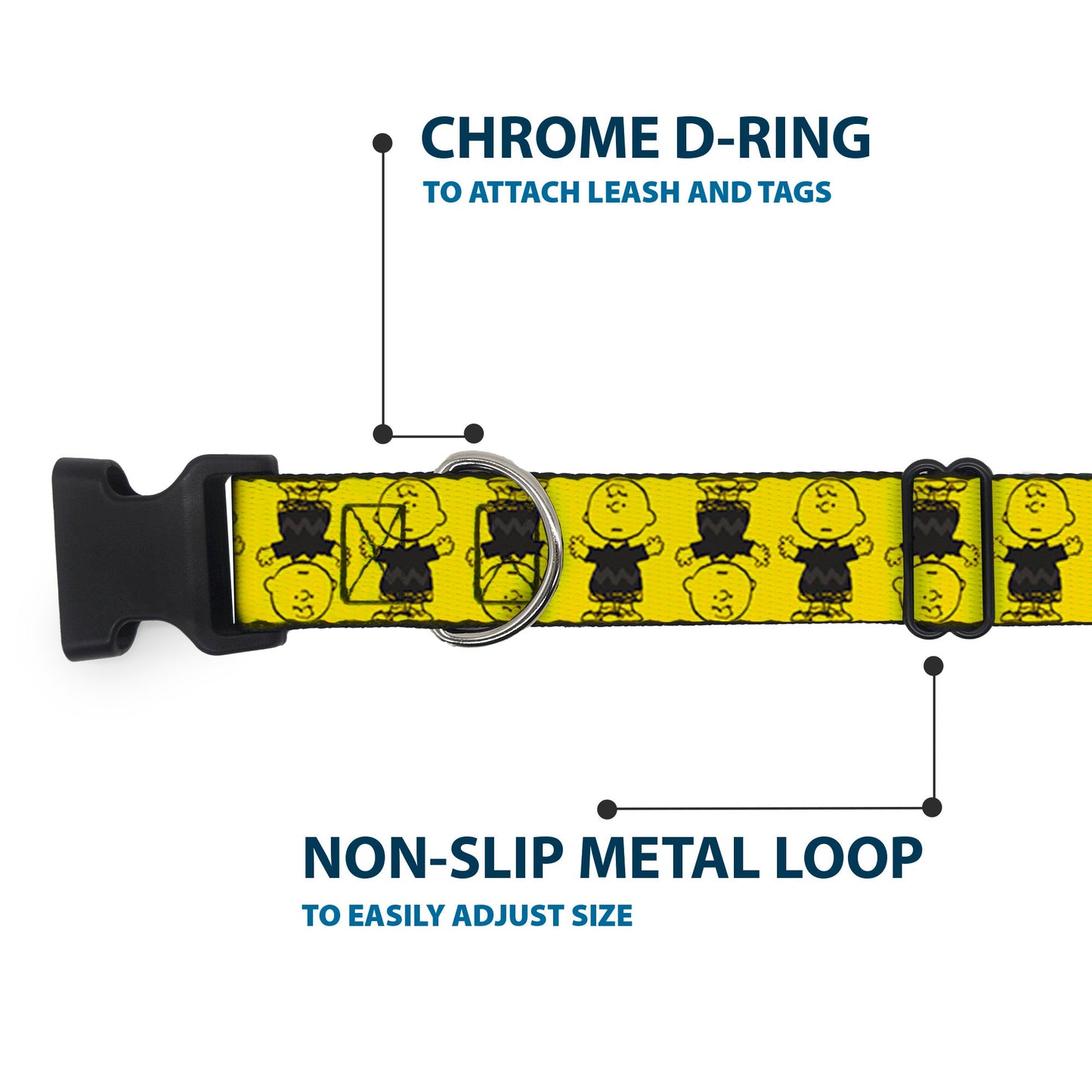 Plastic Clip Collar - Charlie Brown Pose Flip | The Peanuts Store
