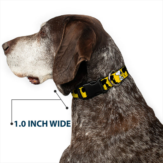 Plastic Clip Collar Peanuts Snoopy Dog Collar - Yellow/Black/White-5
