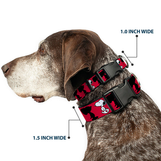 Snoopy Red, Black & White Dog Collar - The Peanuts Store-1