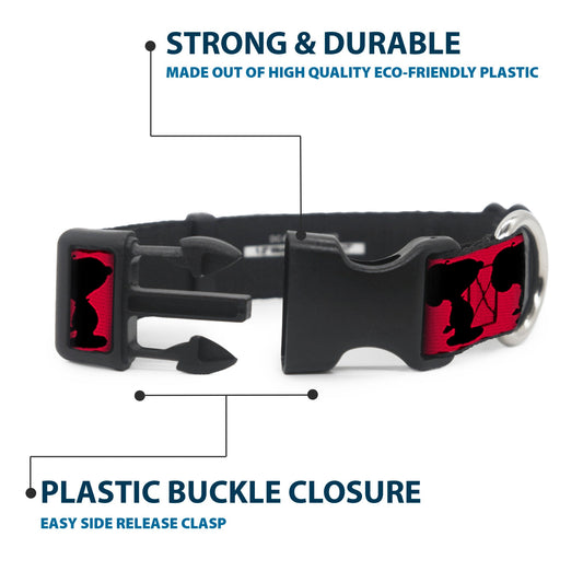 Snoopy Red, Black & White Dog Collar - The Peanuts Store-3