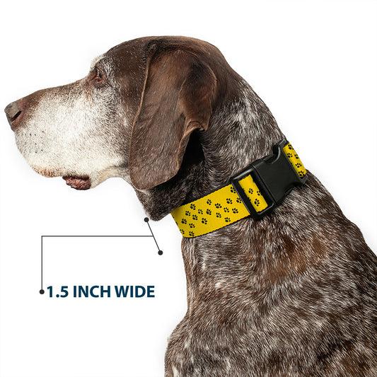 Snoopy Smiling Pose & Paw Print Plastic Clip Collar-6