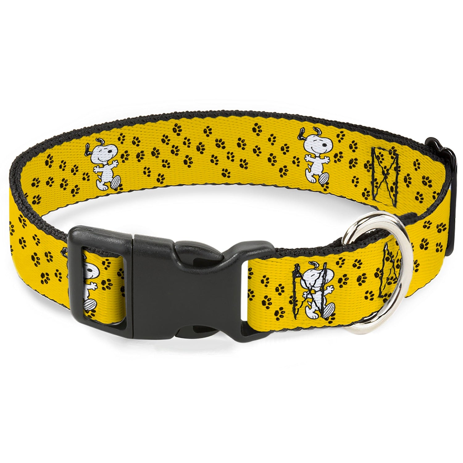 Snoopy Smiling Pose & Paw Print Plastic Clip Collar