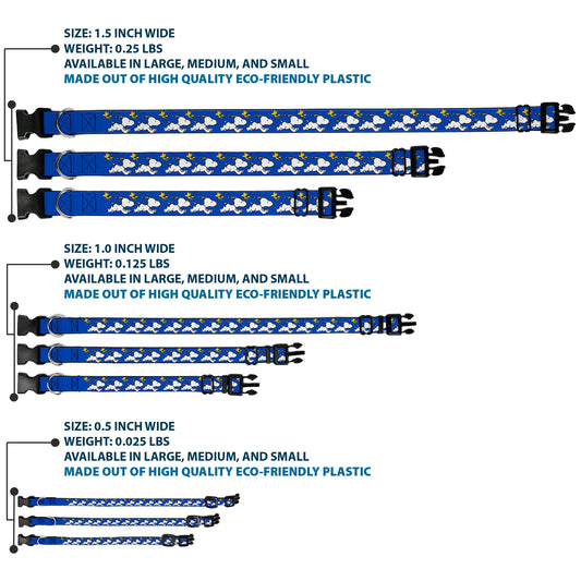 Plastic Clip Collar: Snoopy Running & Woodstock Pose | The Peanuts Store.-2