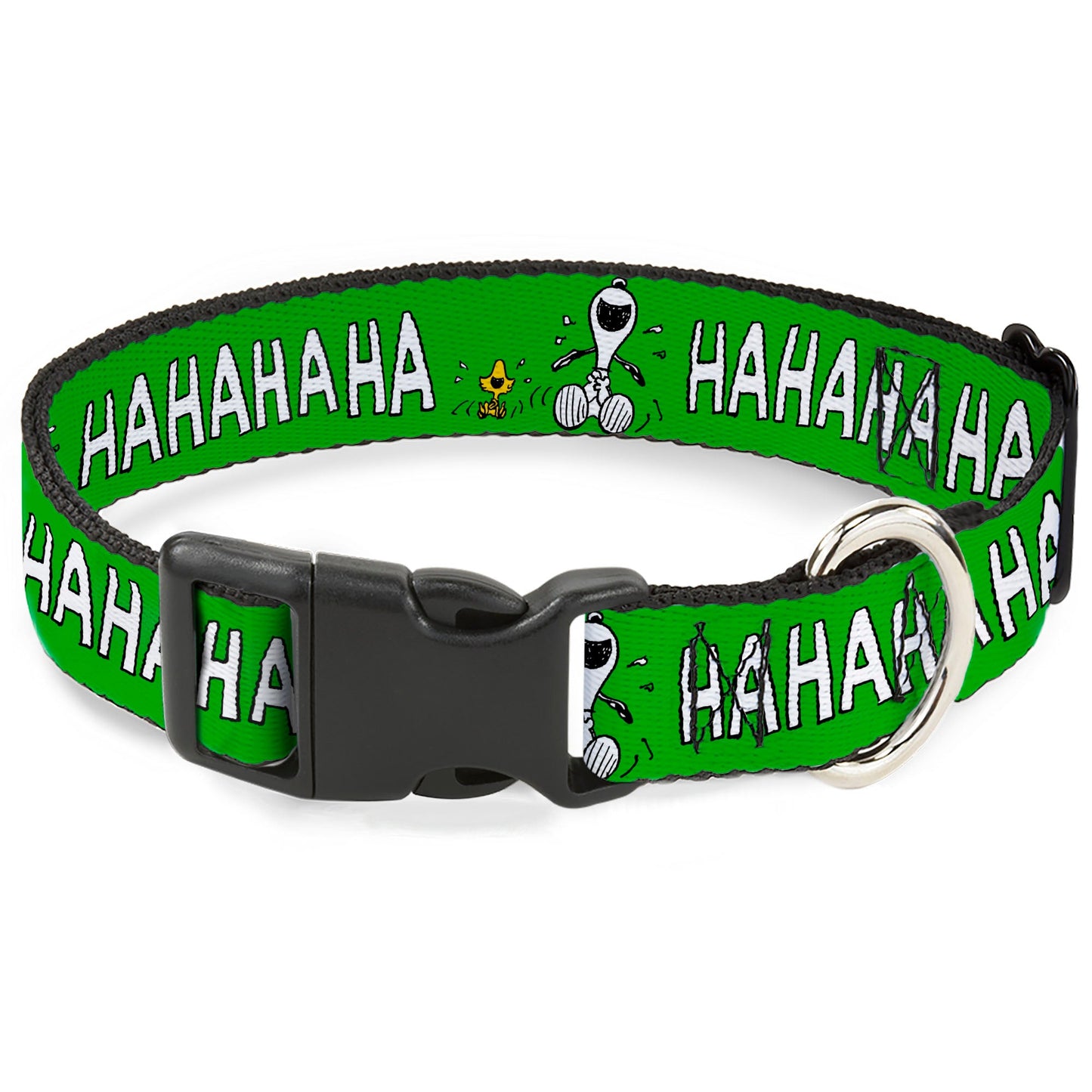 Peanuts Snoopy Woodstock Green Dog Collar