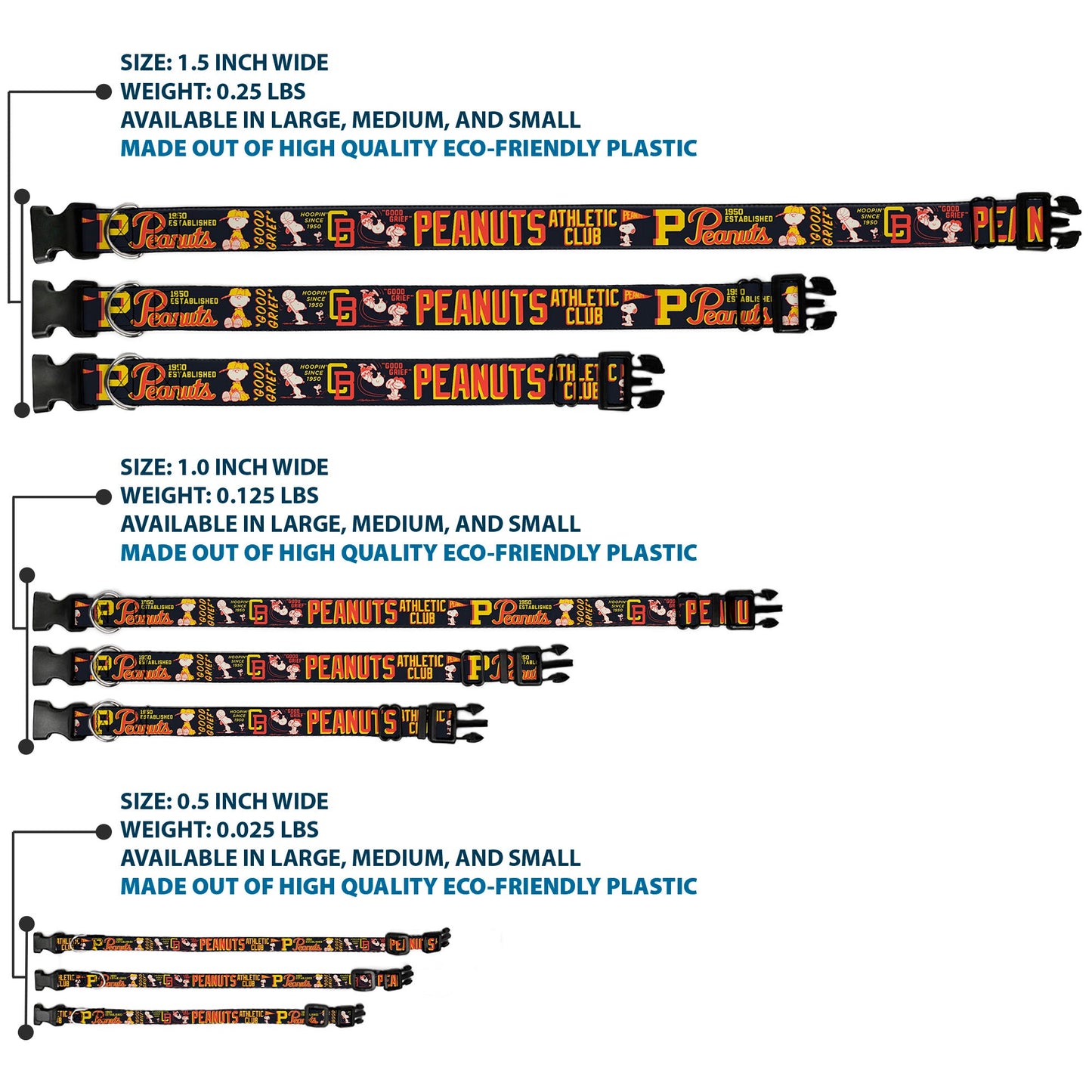Dog Collar: PEANUTS ATHLETIC CLUB Collage from The Peanuts Store