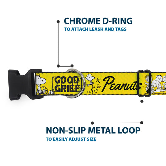 Plastic Clip Collar - Peanuts Gang Good Grief-4