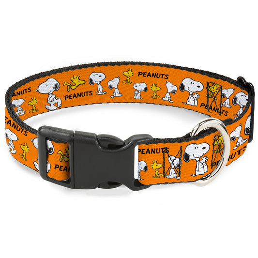 Plastic Clip Collar - Snoopy & Woodstock Orange-0