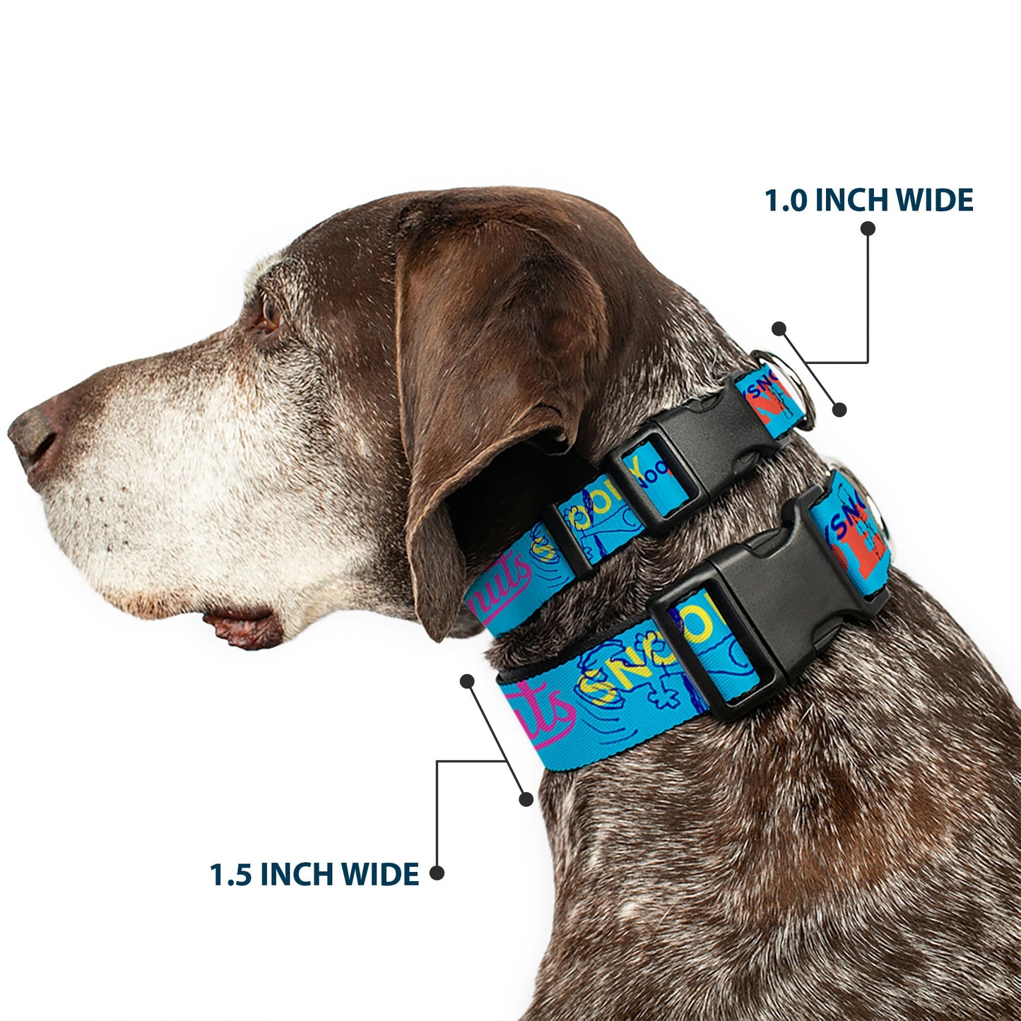 Plastic Clip Collar: Peanuts Charlie Brown Snoopy.