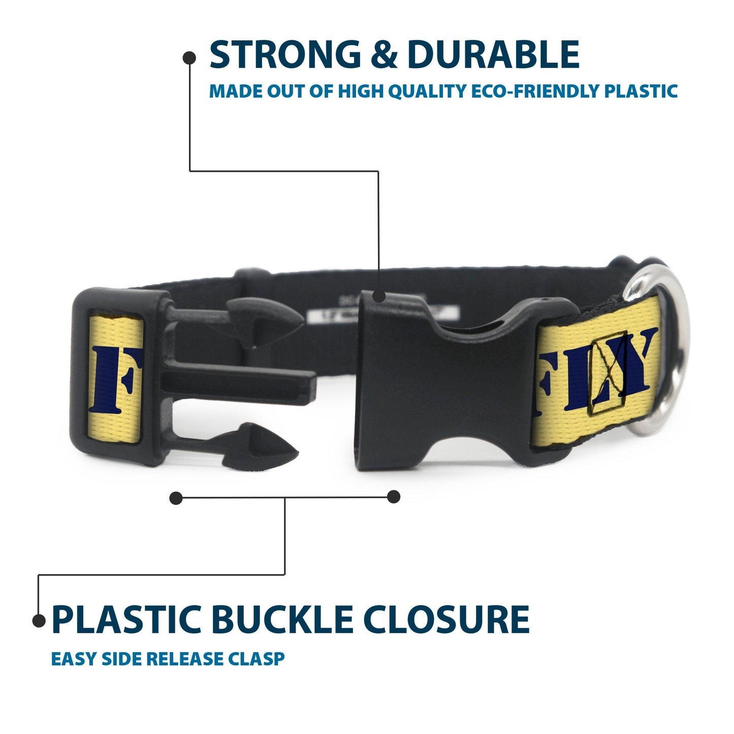 Peanuts Snoopy Flying Ace Dog Collar - Yellow/Blue/Red
