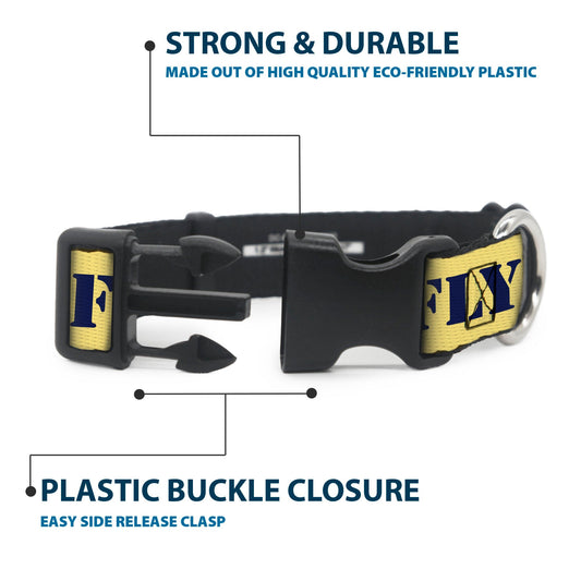 Peanuts Snoopy Flying Ace Dog Collar - Yellow/Blue/Red-3