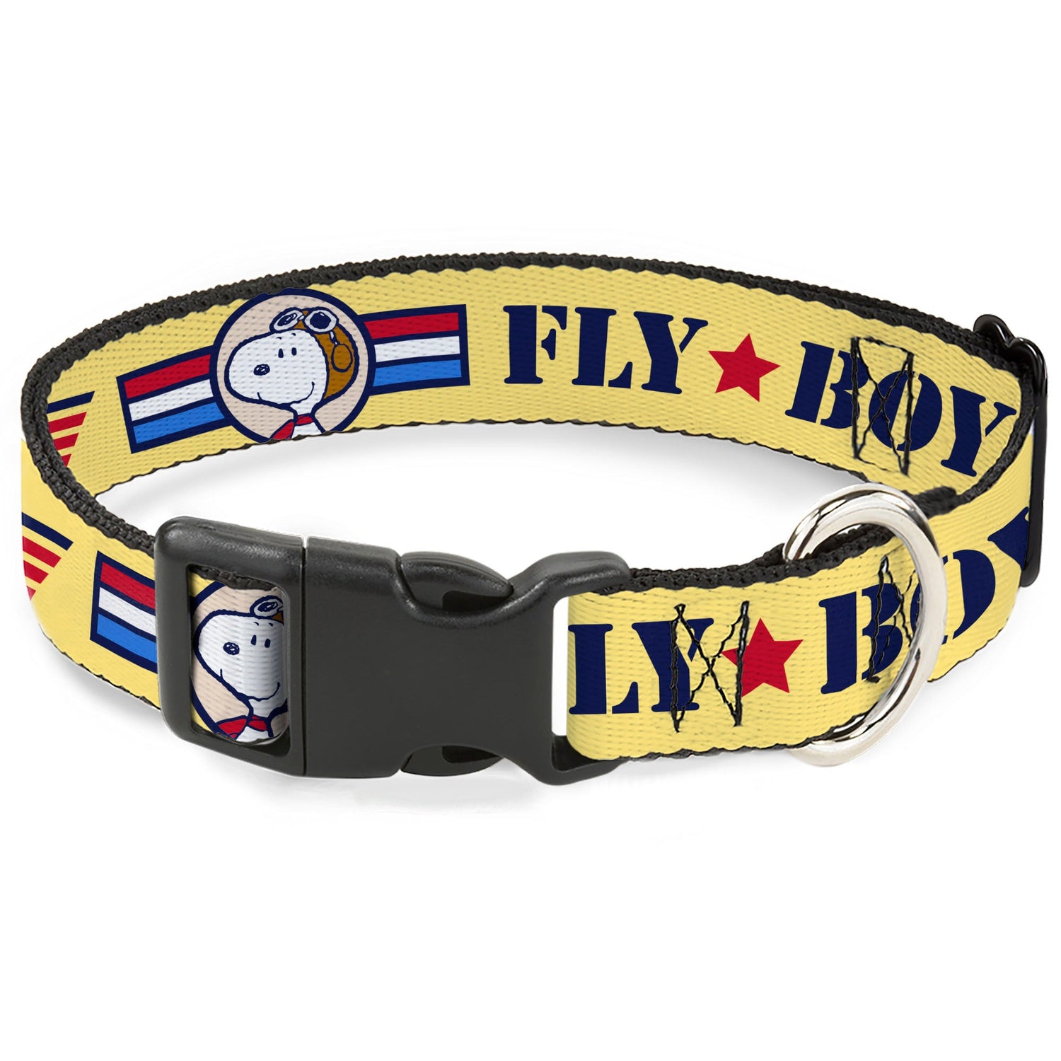 Peanuts Snoopy Flying Ace Dog Collar - Yellow/Blue/Red