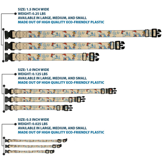 Plastic Clip Collar: Snoopy Desert Cowboy-2
