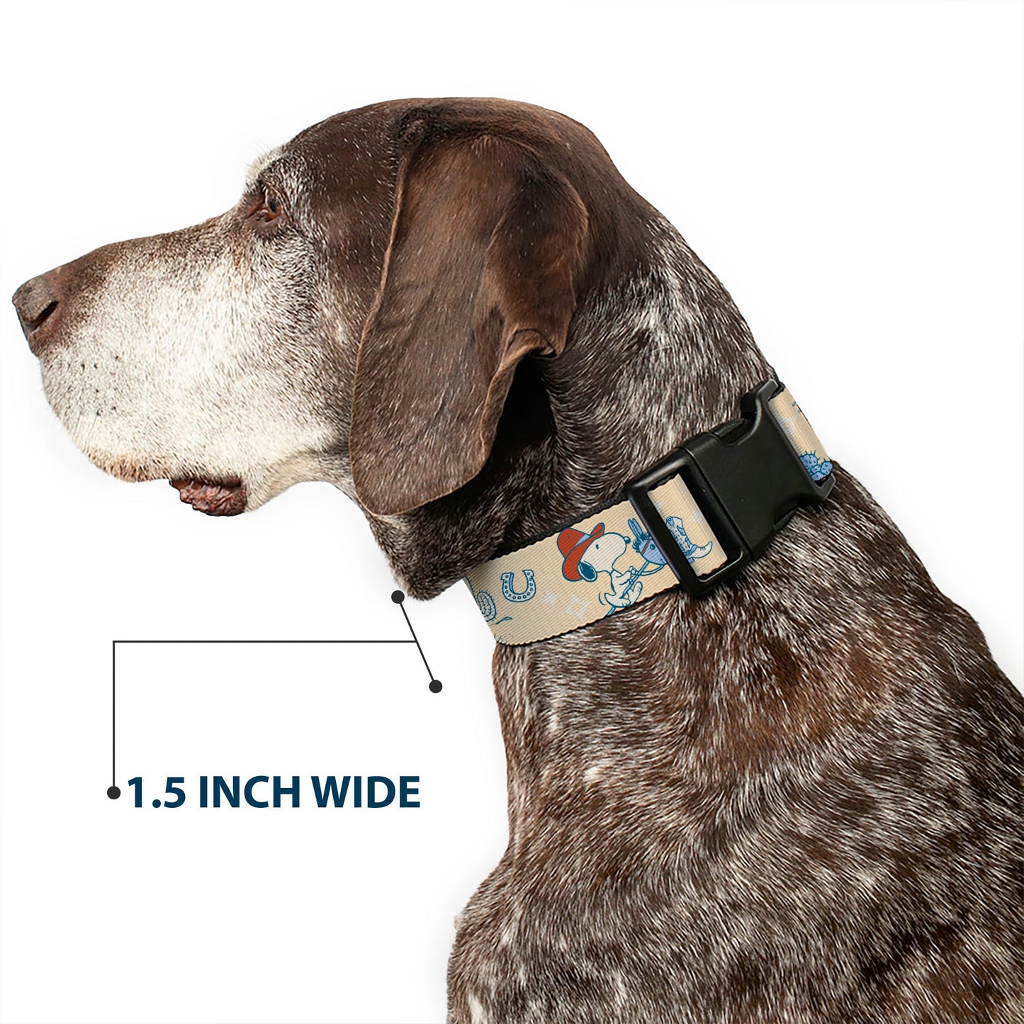 Plastic Clip Collar: Snoopy Desert Cowboy