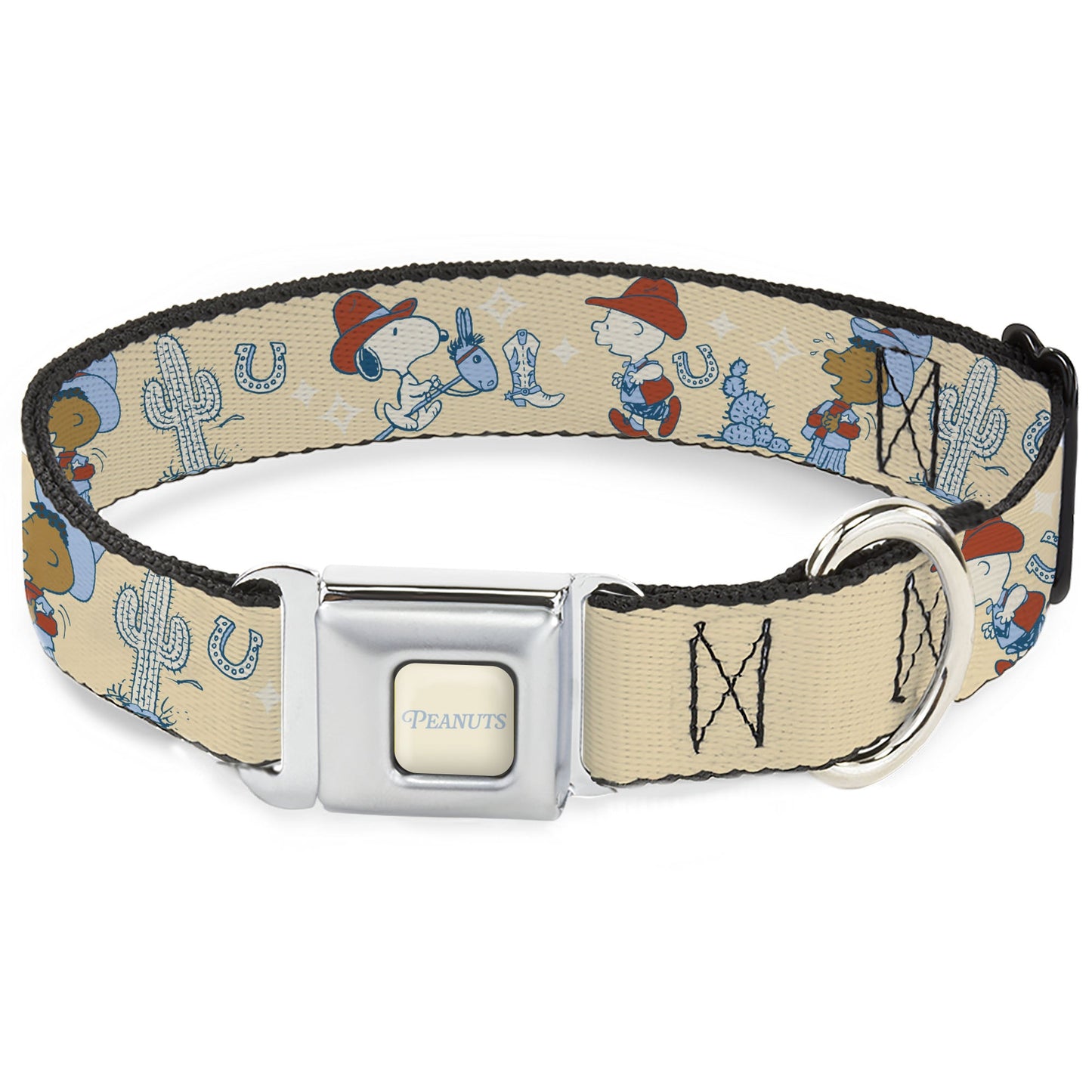 Peanuts Snoopy Dog Collar with Seatbelt Buckle - Desert Cowboy