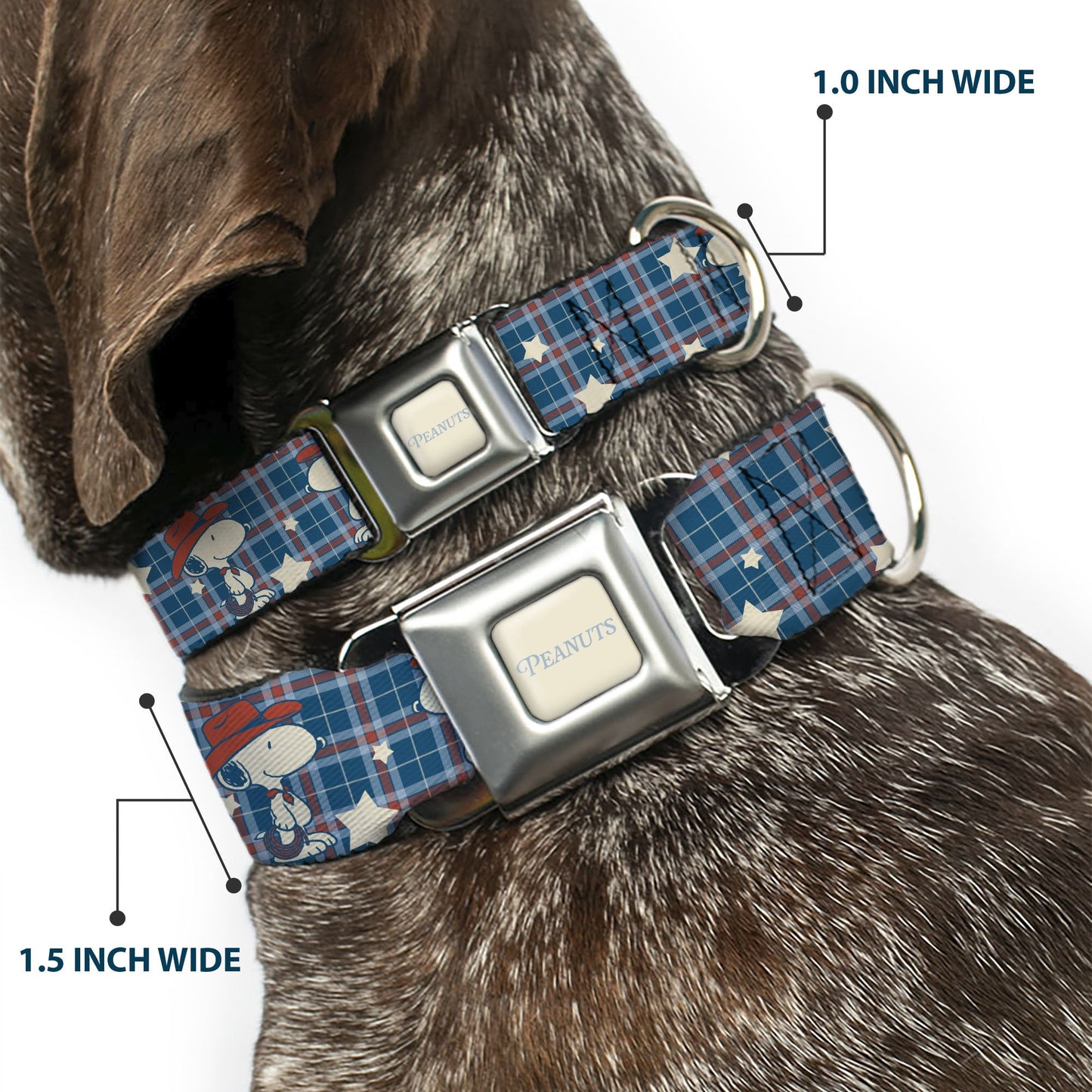 Dog Collar: Peanuts SeatBelt Buckle - Cowboy Snoopy