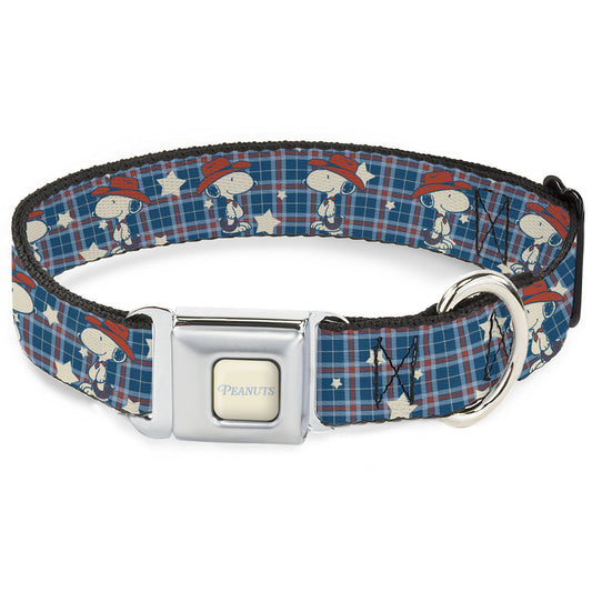 Dog Collar: Peanuts SeatBelt Buckle - Cowboy Snoopy-0