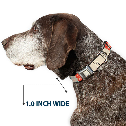 Dog Collar: Snoopy 'Yee Haw America' Seatbelt Buckle-5