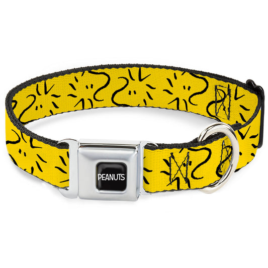 Peanuts Logo & Woodstock Seatbelt Dog Collar-0