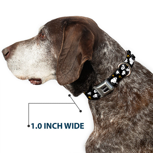 Peanuts Dog Collar with Snoopy & Woodstock Seatbelt Buckle-5