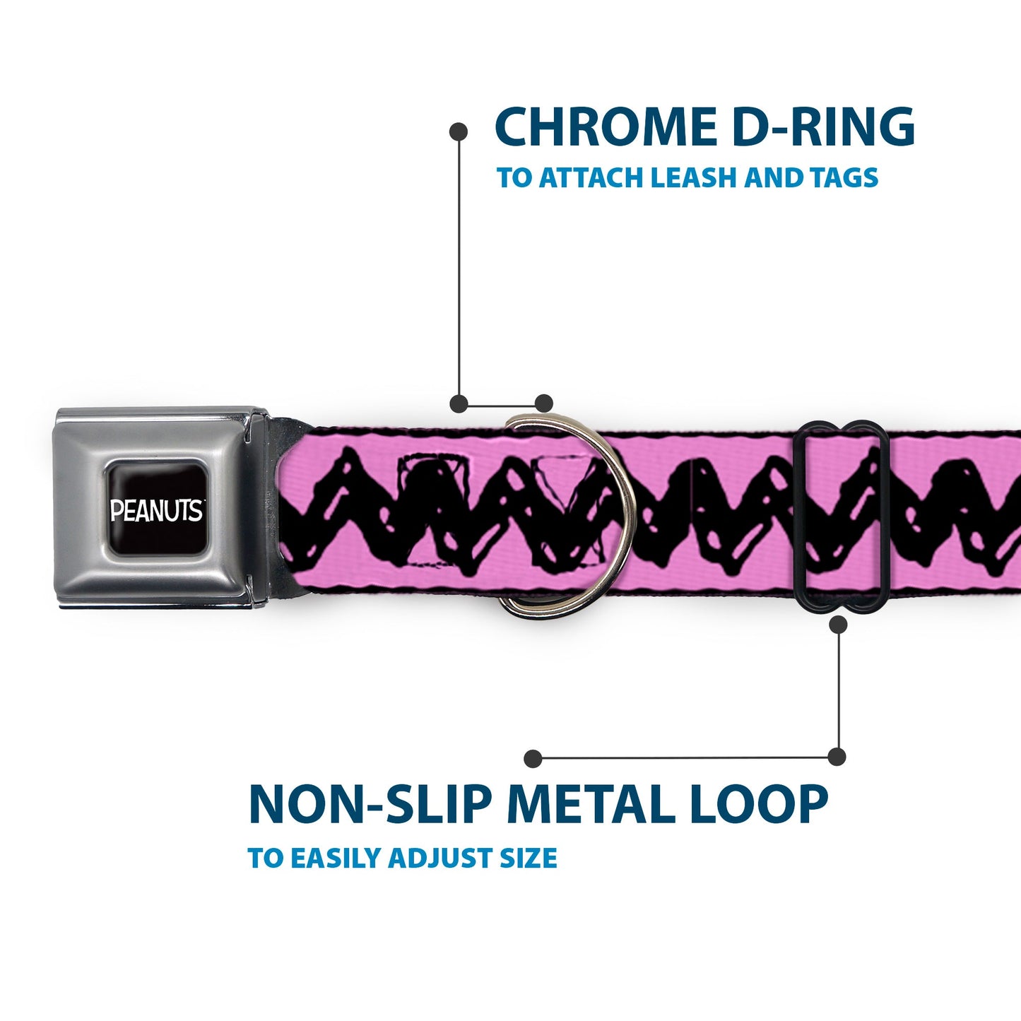 Dog Collar - Charlie Brown Zig Zag Design | The Peanuts Store