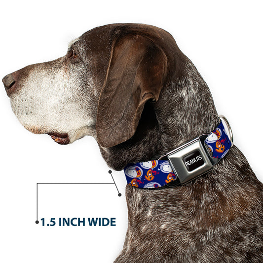 Peanuts Dog Collar with Astronaut Snoopy Seatbelt Buckle-6
