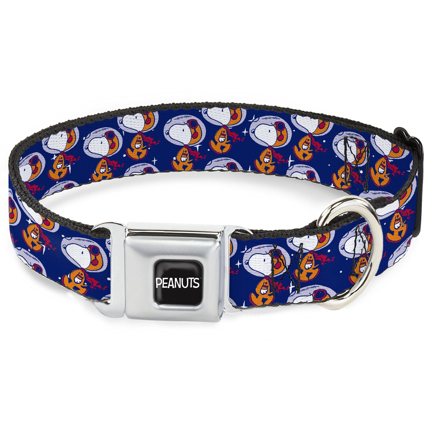 Peanuts Dog Collar with Astronaut Snoopy Seatbelt Buckle