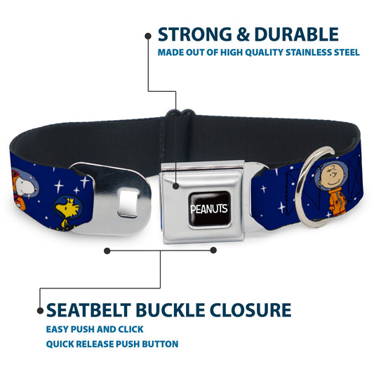 Peanuts Astronauts Dog Seatbelt Buckle Collar-3