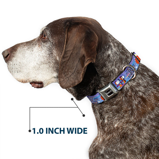Peanuts Seatbelt Buckle Dog Collar - Astronaut Snoopy & Title Logo-5