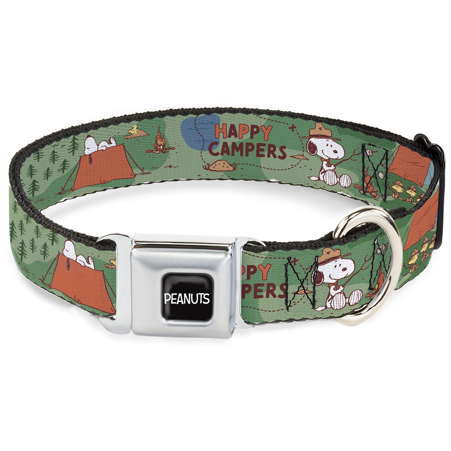Peanuts Happy Camper Beagle Scouts Seatbelt Collar