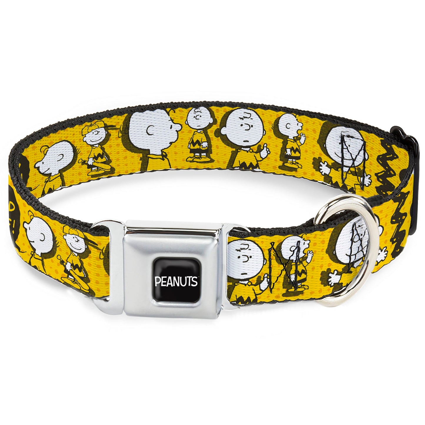 Peanuts Charlie Brown Poses Seatbelt Dog Collar