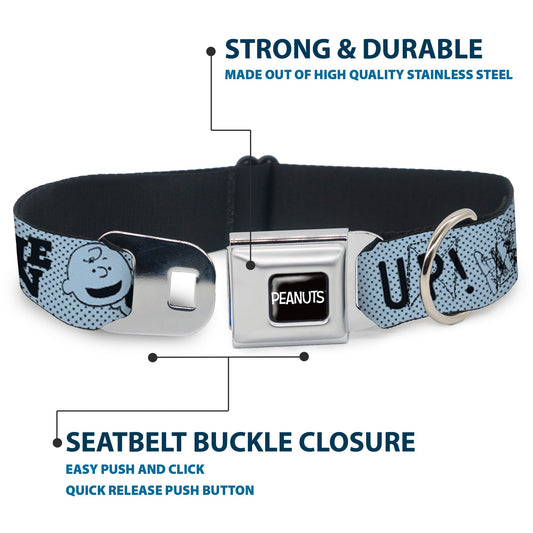 Charlie Brown Poses Seatbelt Buckle Dog Collar | The Peanuts Store-3