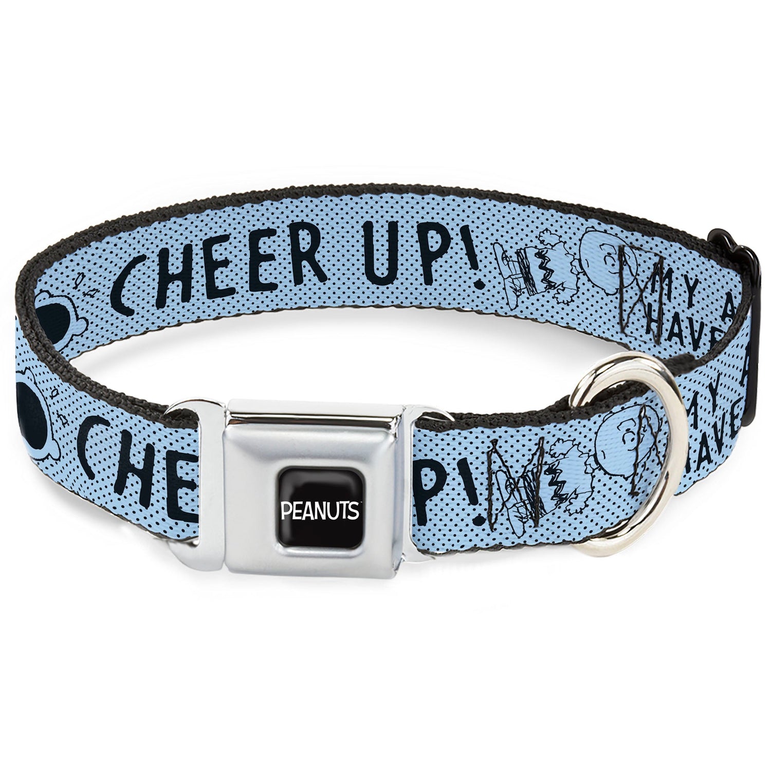Charlie Brown Poses Seatbelt Buckle Dog Collar | The Peanuts Store
