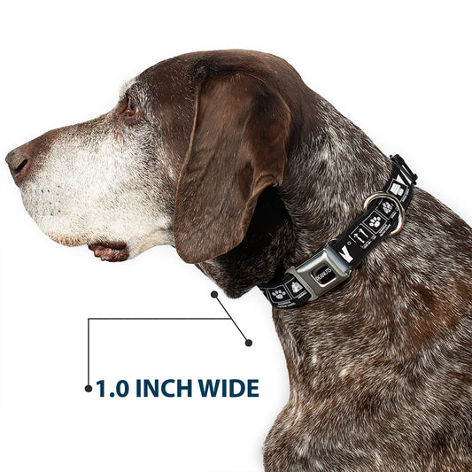 Peanuts Snoopy Title Logo Seatbelt Dog Collar-5
