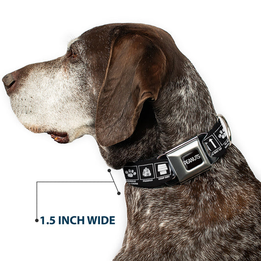 Peanuts Snoopy Title Logo Seatbelt Dog Collar-6