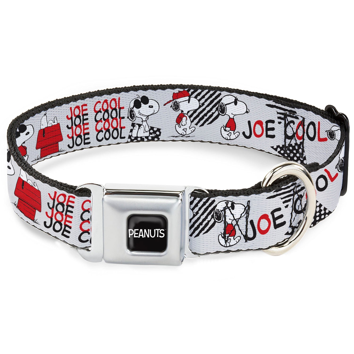 Peanuts Joe Cool Snoopy Seatbelt Buckle Dog Collar