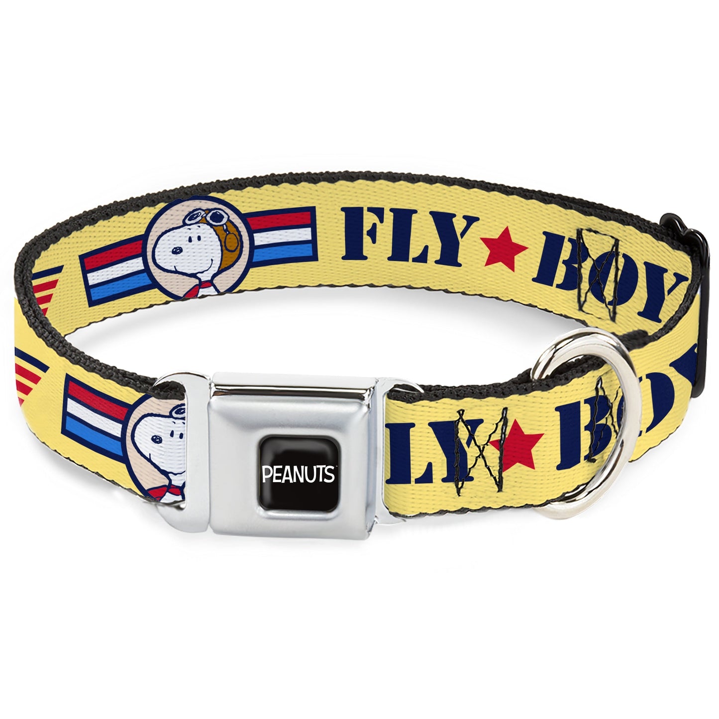 Peanuts Snoopy Flying Ace Dog Collar with Seatbelt Buckle