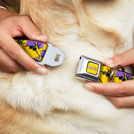 Peanuts Dog Collar with Title Logo Seatbelt Buckle-7