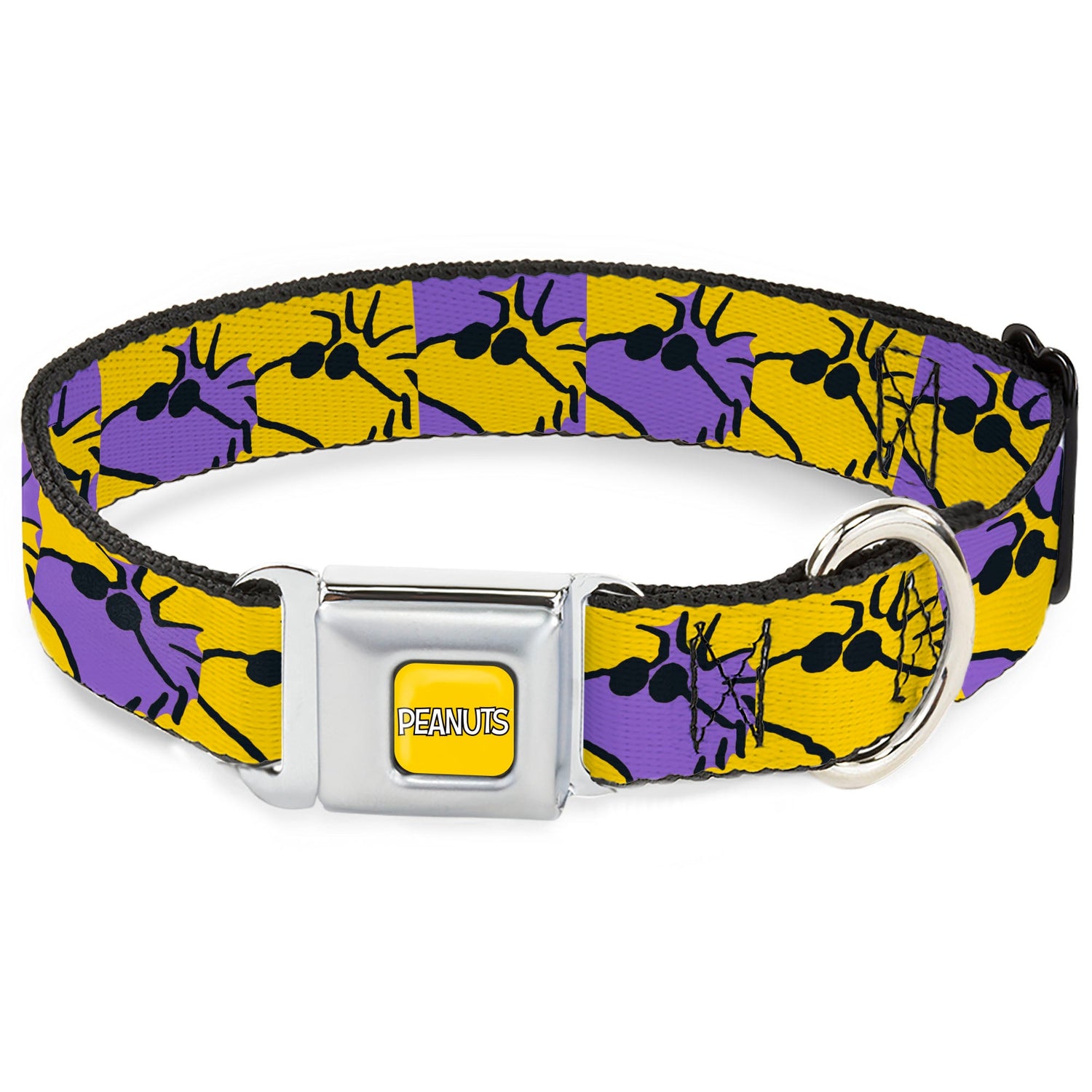 Peanuts Dog Collar with Title Logo Seatbelt Buckle