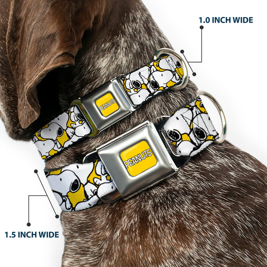 Peanuts Snoopy Pose Stacked Dog Collar-1