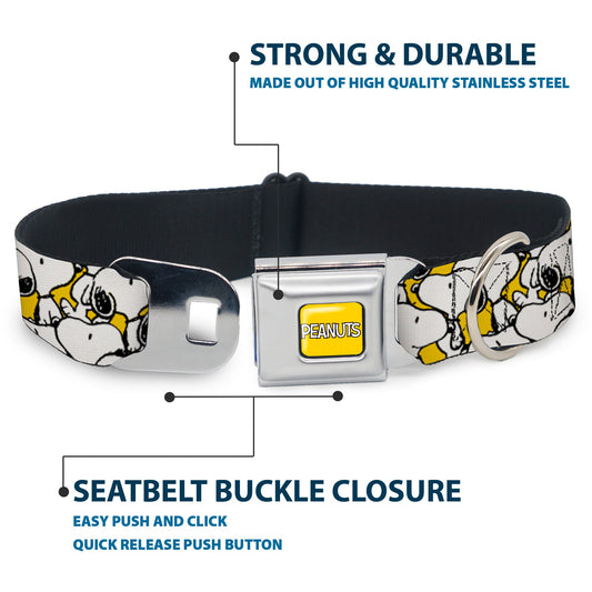 Peanuts Snoopy Pose Stacked Dog Collar-3