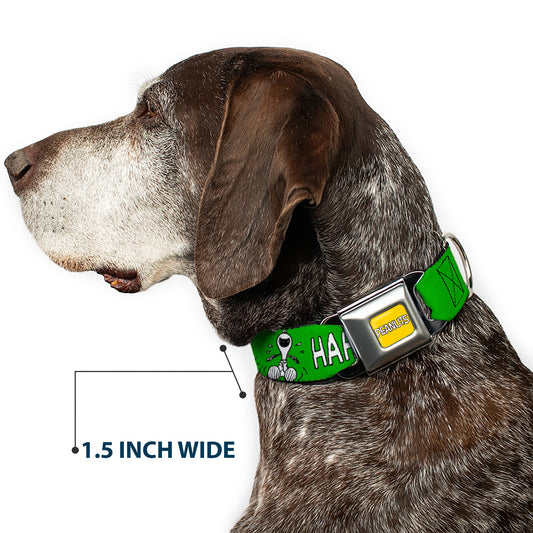 Snoopy & Woodstock Laughing Seatbelt Dog Collar-6