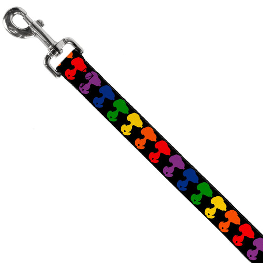 Snoopy Dog Leash: Rainbow Silhouette-1
