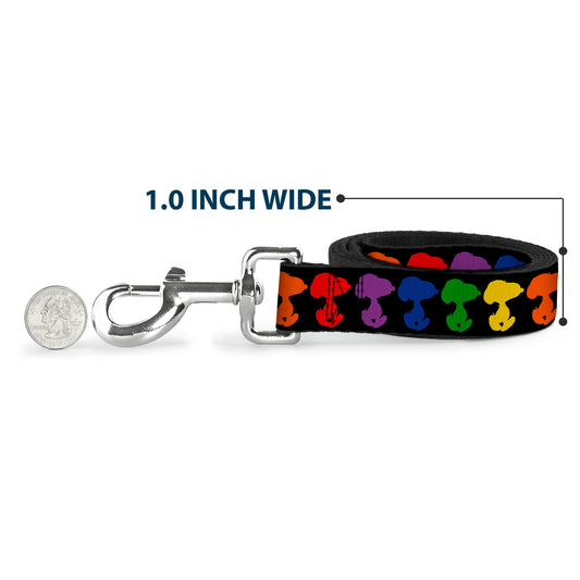 Snoopy Dog Leash: Rainbow Silhouette-4