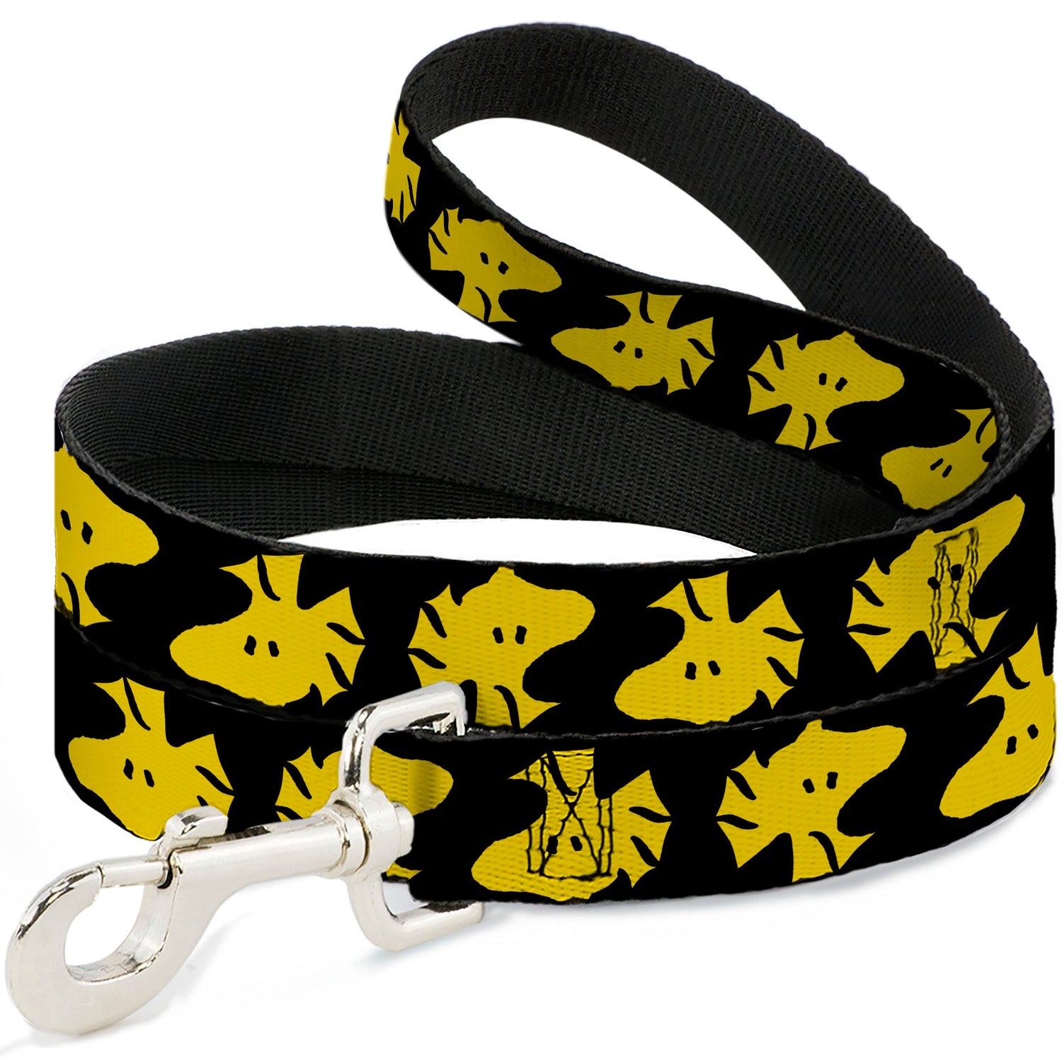 Woodstock Face Flip Dog Leash - Black/Yellow
