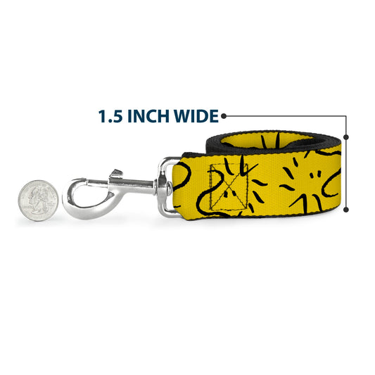 Woodstock Dog Leash - Yellow/Black Line Art | The Peanuts Store.-5
